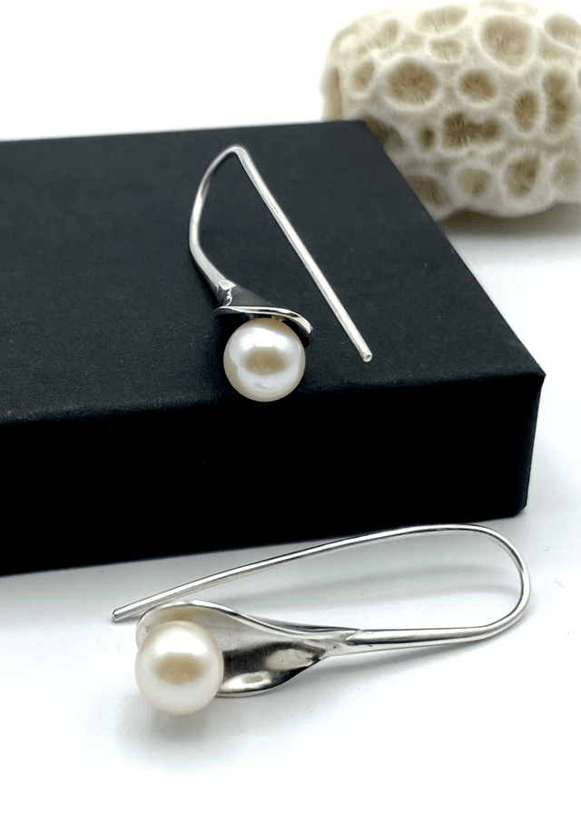 Boucles d’oreilles « Arum » longues