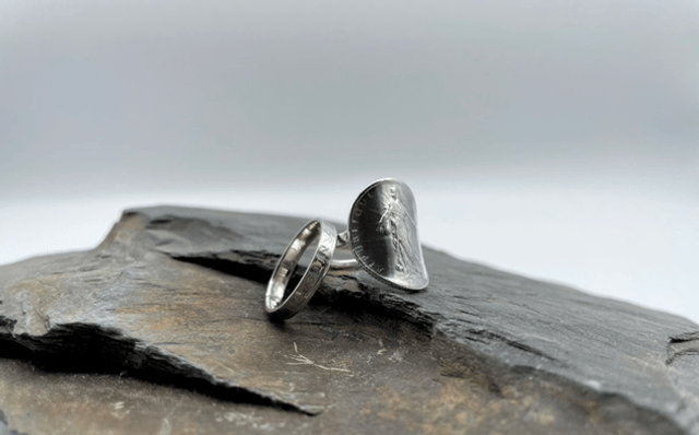 Bague 1 franc semeuse argent