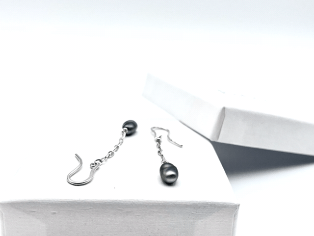 Bloucles d’oreilles keishi de Tahiti