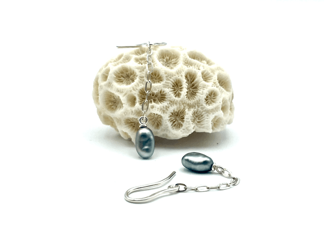 Bloucles d’oreilles keishi de Tahiti