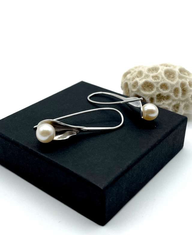 Boucles d’oreilles « Arum » longues