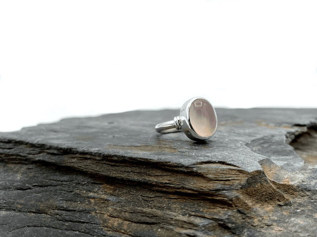 Bague quartz rose